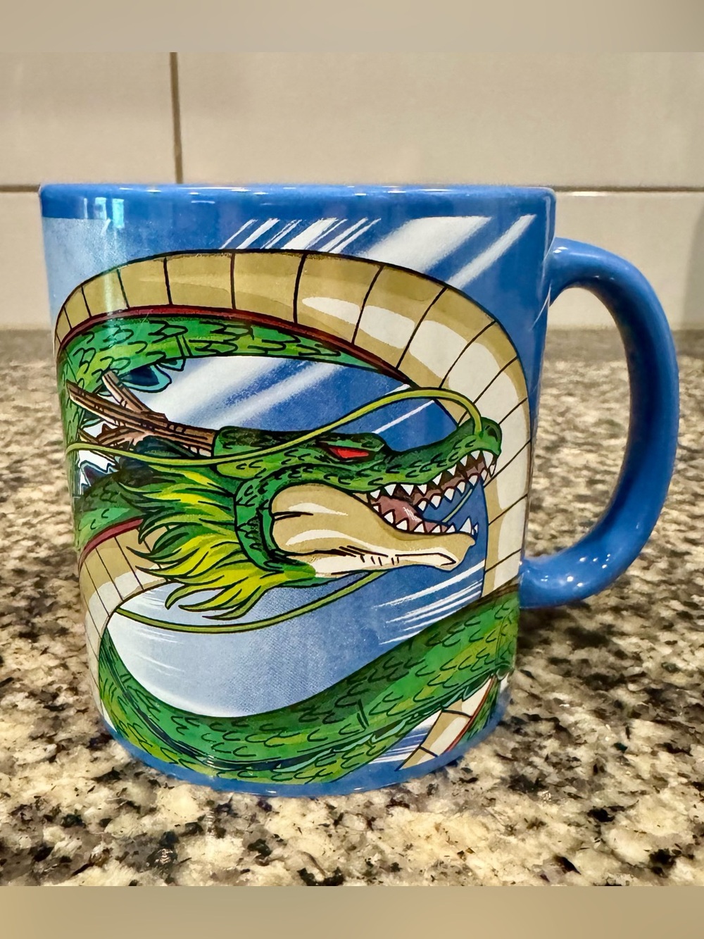 Dragon Ball Z Eternal Dragon~Shenron Blue Ceramic 16oz Coffee Tea Beer Mug Cup